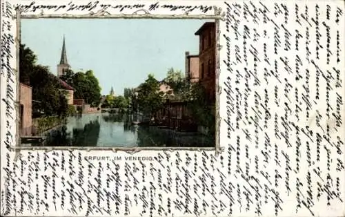 Passepartout Ak Erfurt in Thüringen, Im Venedig