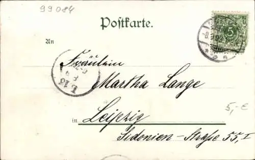 Passepartout Ak Erfurt in Thüringen, Im Venedig