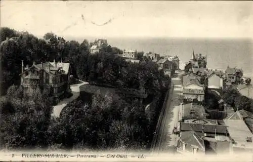 Ak Villers sur Mer Calvados, Panorama, Cote Ouest