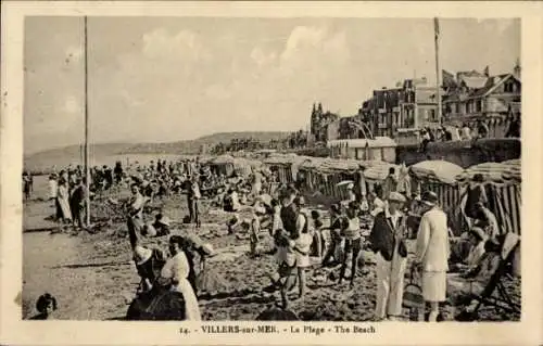 Ak Villers sur Mer Calvados, Strand