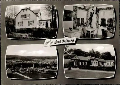 Ak Bad Driburg in Westfalen, Totalansicht, Haus Bergfrieden