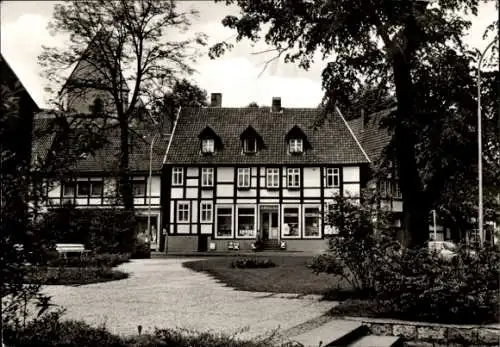 Ak Halle in Westfalen, Rosenstraße, Fachwerkhaus
