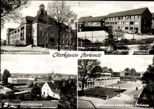 Ak Sterkrade Oberhausen am Rhein, Freiherr-vom-Stein-Gymnasium, Sophie-Scholl-Gymnasium