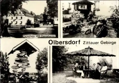 Ak Olbersdorf in Sachsen, Zittauer Gebirge, Ferienheim VEB Chemiehandel
