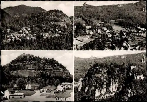 Ak Oybin in der Oberlausitz, Zittauer Gebirge, Panorama