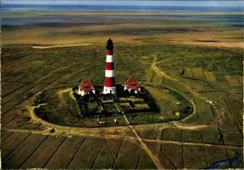 Ak Westerhever Nordfriesland Halbinsel Eiderstedt, Leuchtturm