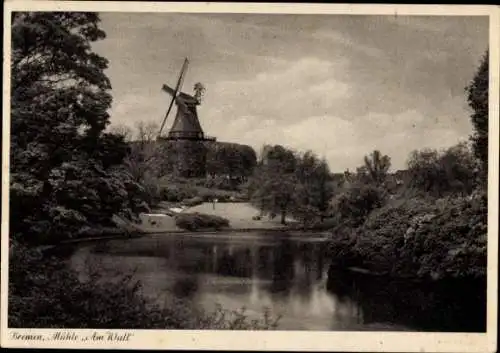 Ak Hansestadt Bremen, Mühle Am Wall