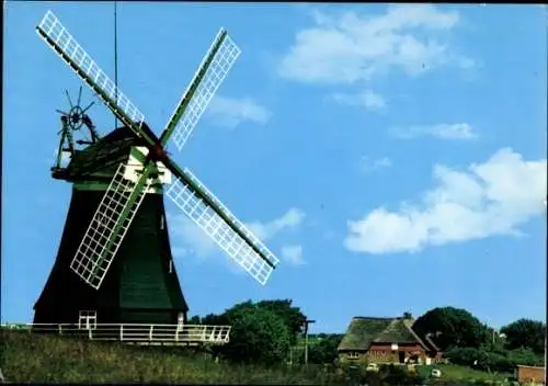 Ak Insel Pellworm Nordfriesland, Nordermühle