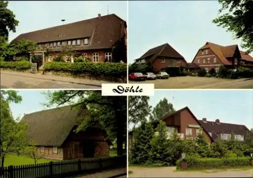 Ak Döhle Egestorf in der Lüneburger Heide, Gasthaus Lüdtke, Aevermannshof, Pension, Kramerkate