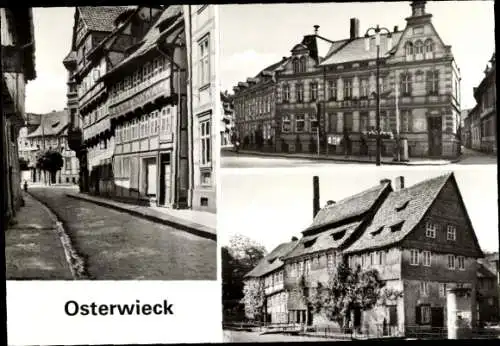 Ak Osterwieck am Harz, Mittelstraße, Rathaus, Voigteiplatz