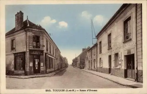 Ak Touquin Seine et Marne, Route d'Orneau