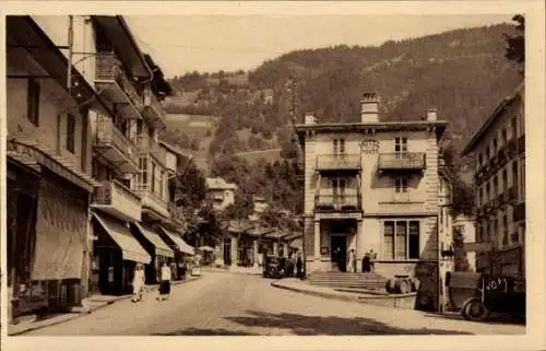 Ak Saint Gervais les Bains Haute Savoie, Place, Hotel de la Poste