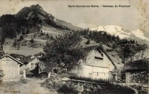 Ak Saint Gervais les Bains Haute Savoie, Hameau du Champel