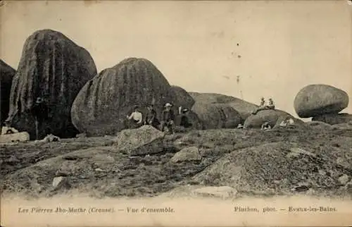 Ak Les Pierres Jho-Mathr Creuse, vue d'ensemble