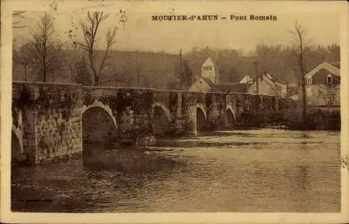 Ak Moutier d'Ahun Creuse, Pont Romain