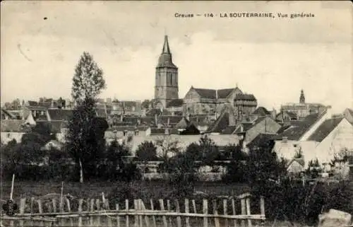 Ak La Souterraine Creuse, Gesamtansicht
