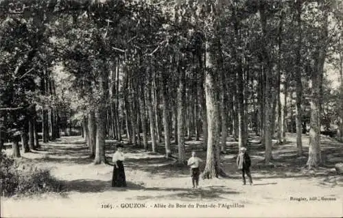 Ak Gouzon Creuse, Allee du Bois du Pont-de-l'Aiguillon