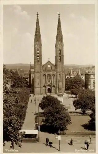 Ak Wiesbaden in Hessen, Bonifatiuskirche