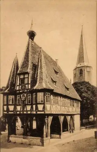 Ak Michelstadt im Odenwald, Rathaus