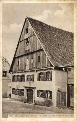 Ak Dinkelsbühl in Mittelfranken, Geburtshaus Jugendschriftsteller Christ. von Schmidt