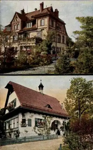 Ak Engelthal in Mittelfranken Bayern, Nürnberger Heilstätte, Doktorhaus, Pförtnerhaus