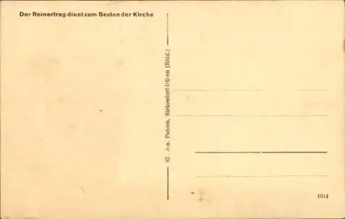 Ak Rodershausen in der Eifel, Katholische Pfarrkirche, Innenraum