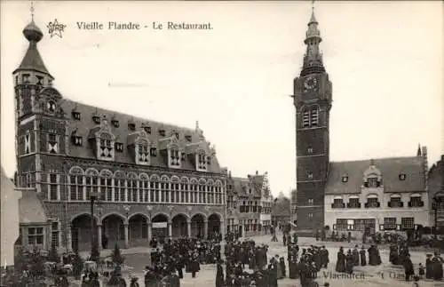 Ak Gent Gent Ostflandern, Weltausstellung 1913, Altflandern, Restaurant