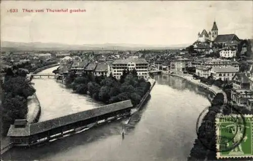 Ak Thun Kanton Bern Schweiz, Gesamtansicht, Thunerhof