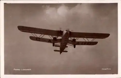 Ak Avion Hanno, Paris-Londes