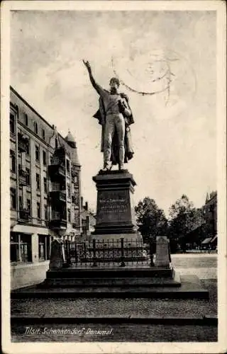 Ak Sowjetsk Tilsit Ostpreußen, Schenkendorf-Denkmal