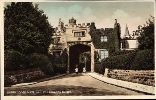 Ak St. Leonards on Sea Hastings Südostengland, North Lodge, Maze Hill