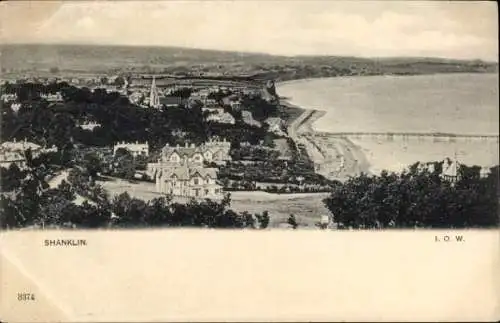 Ak Shanklin Isle of Wight England, Panorama