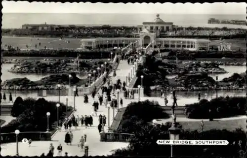 Ak Southport Merseyside England, Neue Brücke