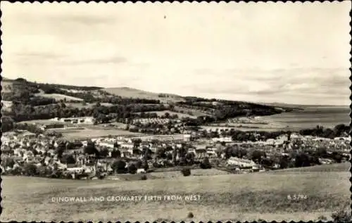 Ak Dingwall Schottland, Cromarty Firth von Westen