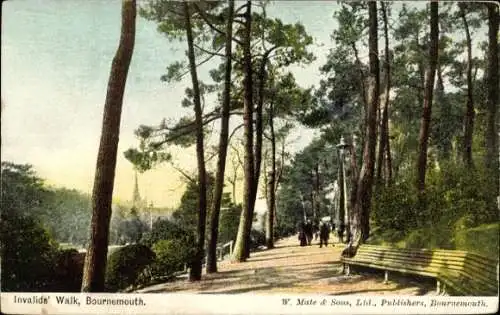 Ak Bournemouth Dorset England, Invalidenweg