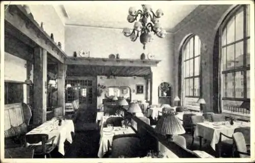 Ak Zürich Stadt Schweiz, Hotel zum Storchen, Speisesaal