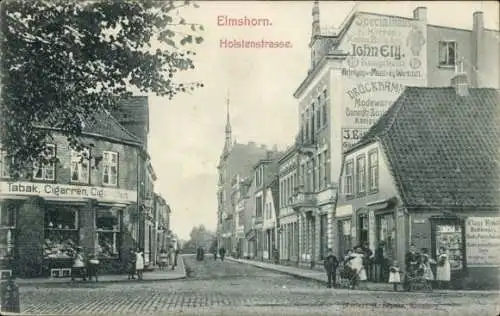 Ak Elmshorn in Holstein, Holstenstraße