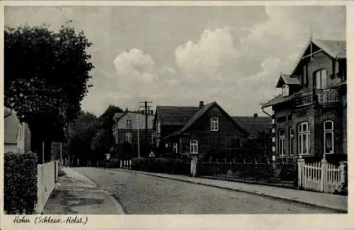 Ak Hohn in Schleswig Holstein, Straße, Häuser