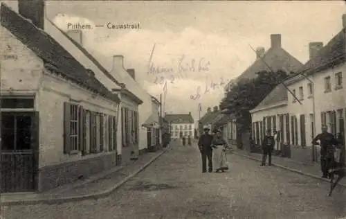 Ak Pittem Westflandern Belgien, Cauwstraat