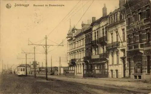 Ak Zeebrugge Westflandern, Boulevard de Blankenberghe