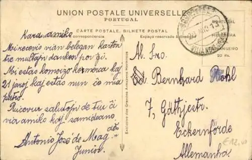 Ak Porto Portugal, Rua dos Clerigos e Rua 31 de Janeiro