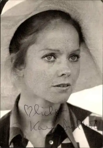 Ak Schauspieler Karin Buchholz, Autogramm