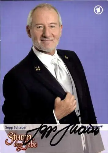 Ak Schauspieler Sepp Schauer, Portrait, TV Serie Sturm der Liebe, Autogramm