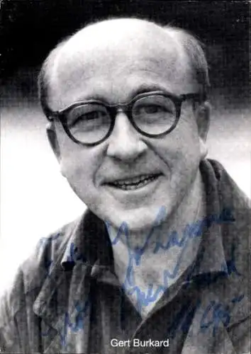 Ak Schauspieler Gert Burkard, Portrait, Autogramm