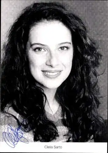 Ak Schauspielerin Clelia Sarto, Portrait, TV-Serie Lindenstraße, Rolle Daniela Schmitz, Autogramm