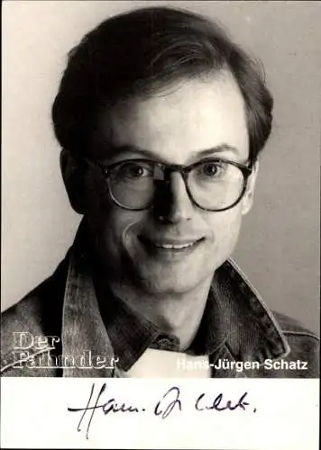 Ak Schauspieler Hans Jürgen Schatz, Portrait, Serie Der Fahnder, Autogramm