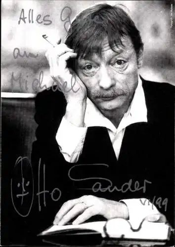 Ak Schauspieler Otto Sander, Portrait, Autogramm