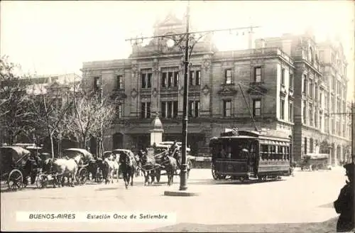 Ak Buenos Aires Argentinien, Once de September Station