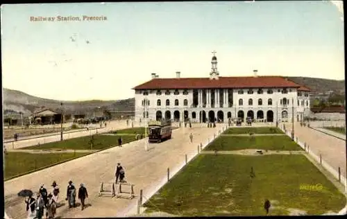 Ak Pretoria Südafrika, Bahnhof