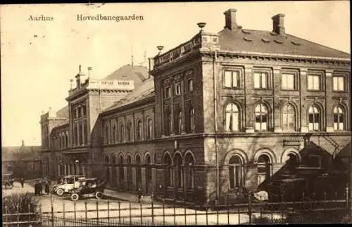 Ak Århus Aarhus Dänemark, Hovedbanegaarden